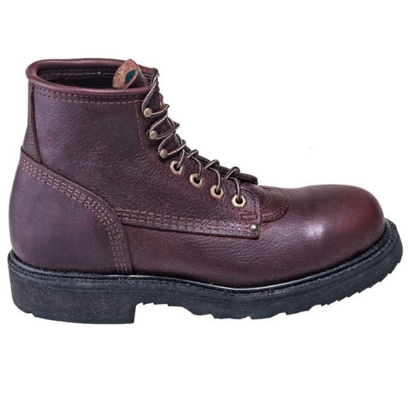 Carolina Boots Men's 3010 EH Grizzly Brown Leather 6 inch Steel Toe Work Boots - Picture 2 of 11